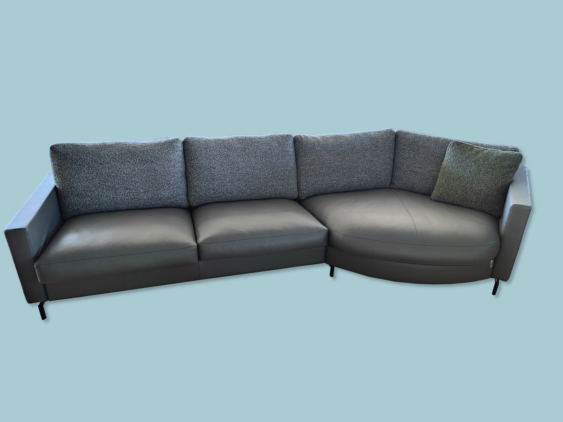 CL500 Leder/Stoff Loungeecke