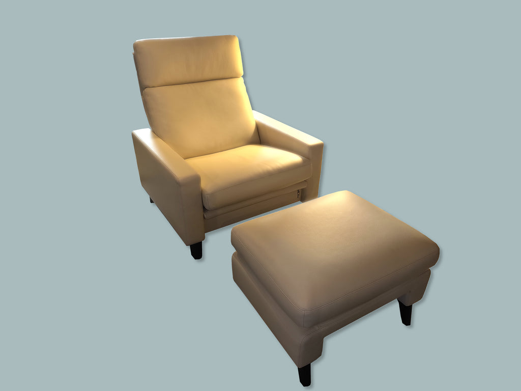 ER643 Bilbao extra hoch Sessel mit Hocker