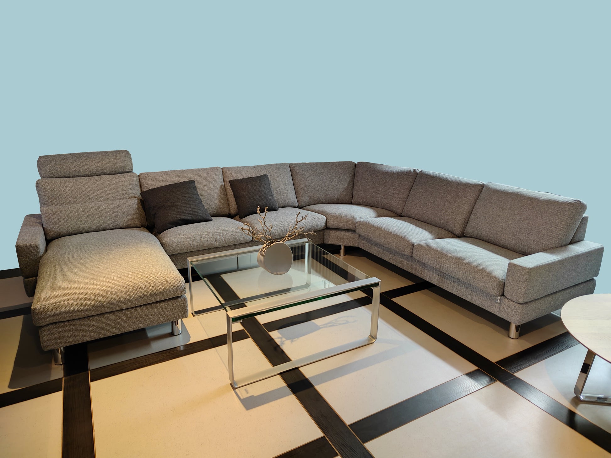 CL500 Sitzgruppe mit Kopfstütze und Kissen