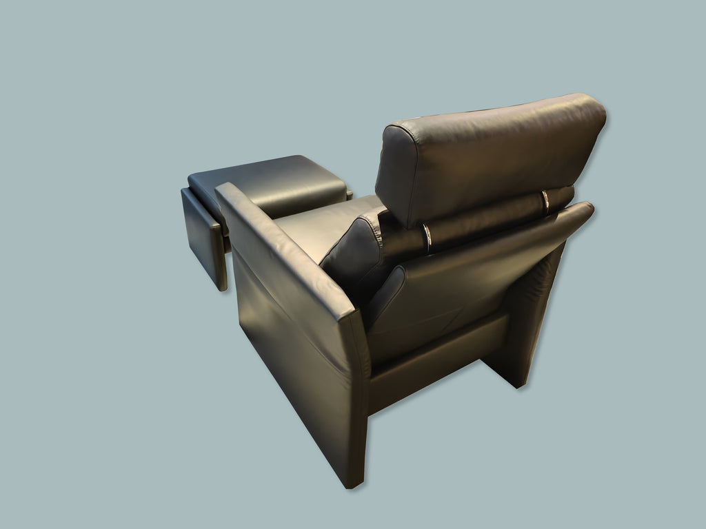 ER175 Varese Sessel mit Kopfstütze und Hocker