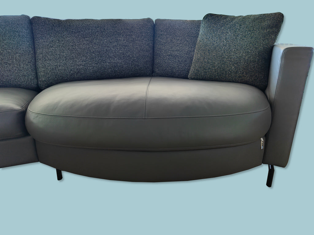 CL500 Leder/Stoff Loungeecke