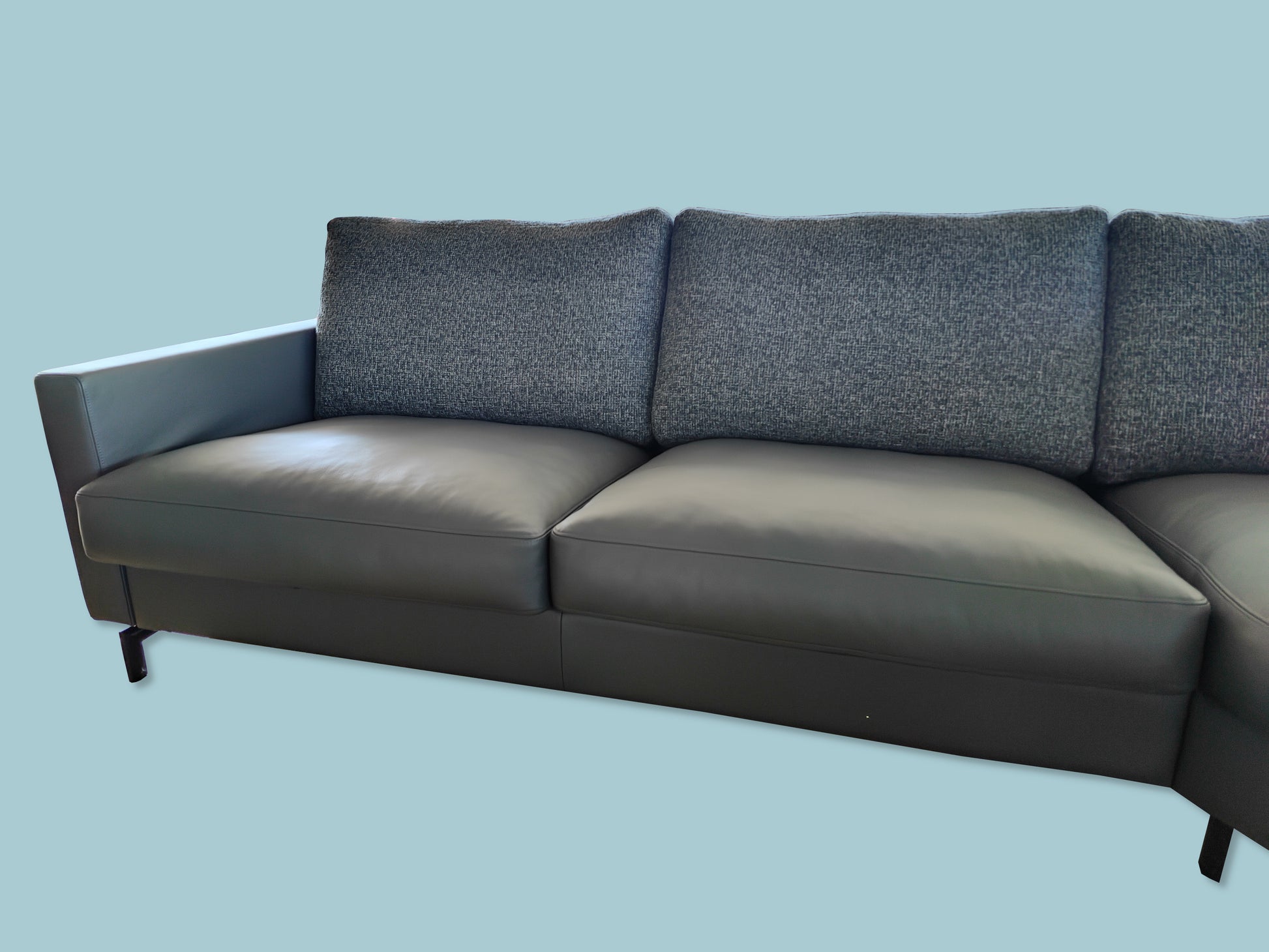 CL500 Leder/Stoff Loungeecke