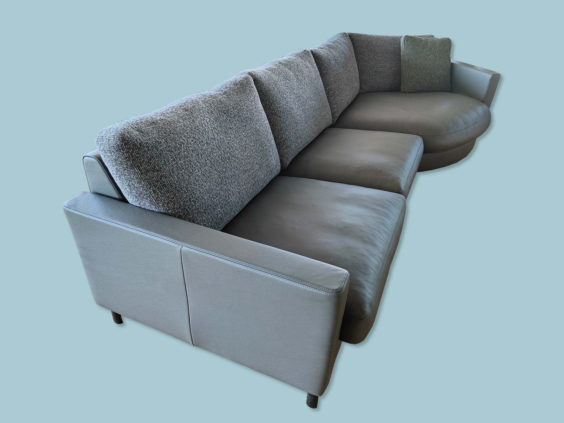 CL500 Leder/Stoff Loungeecke