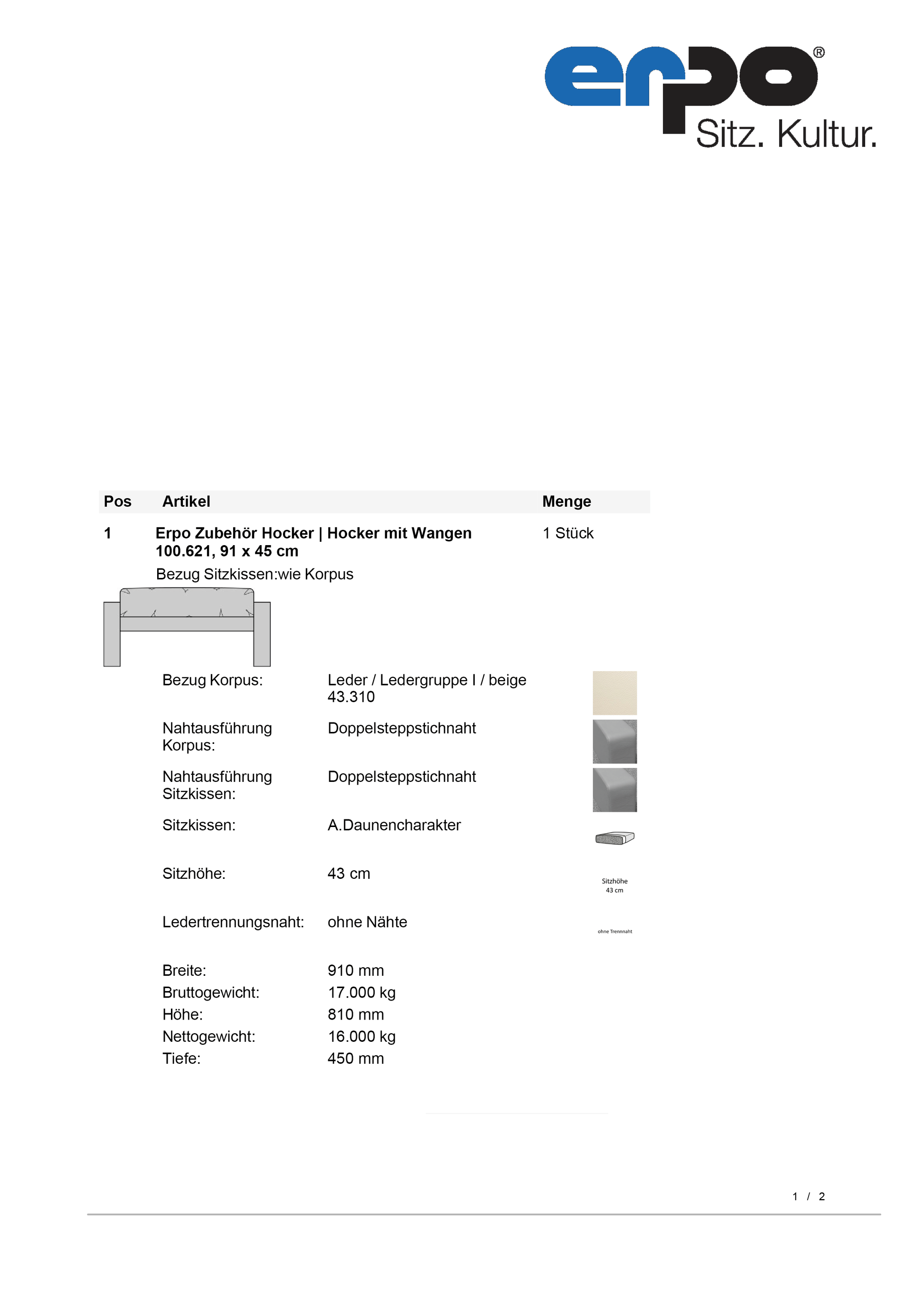 CL100 Hocker