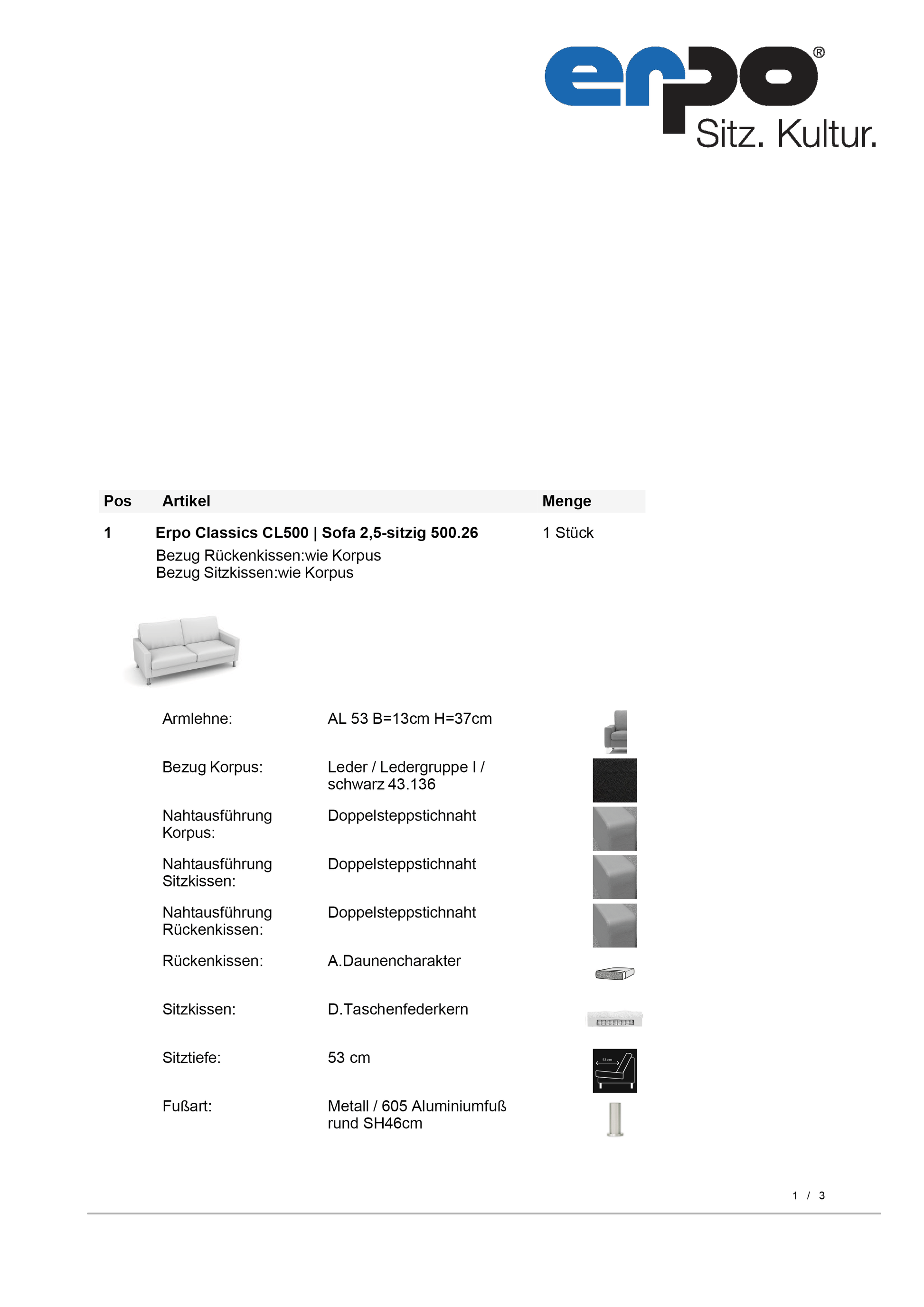 CL500 zwei Sofas