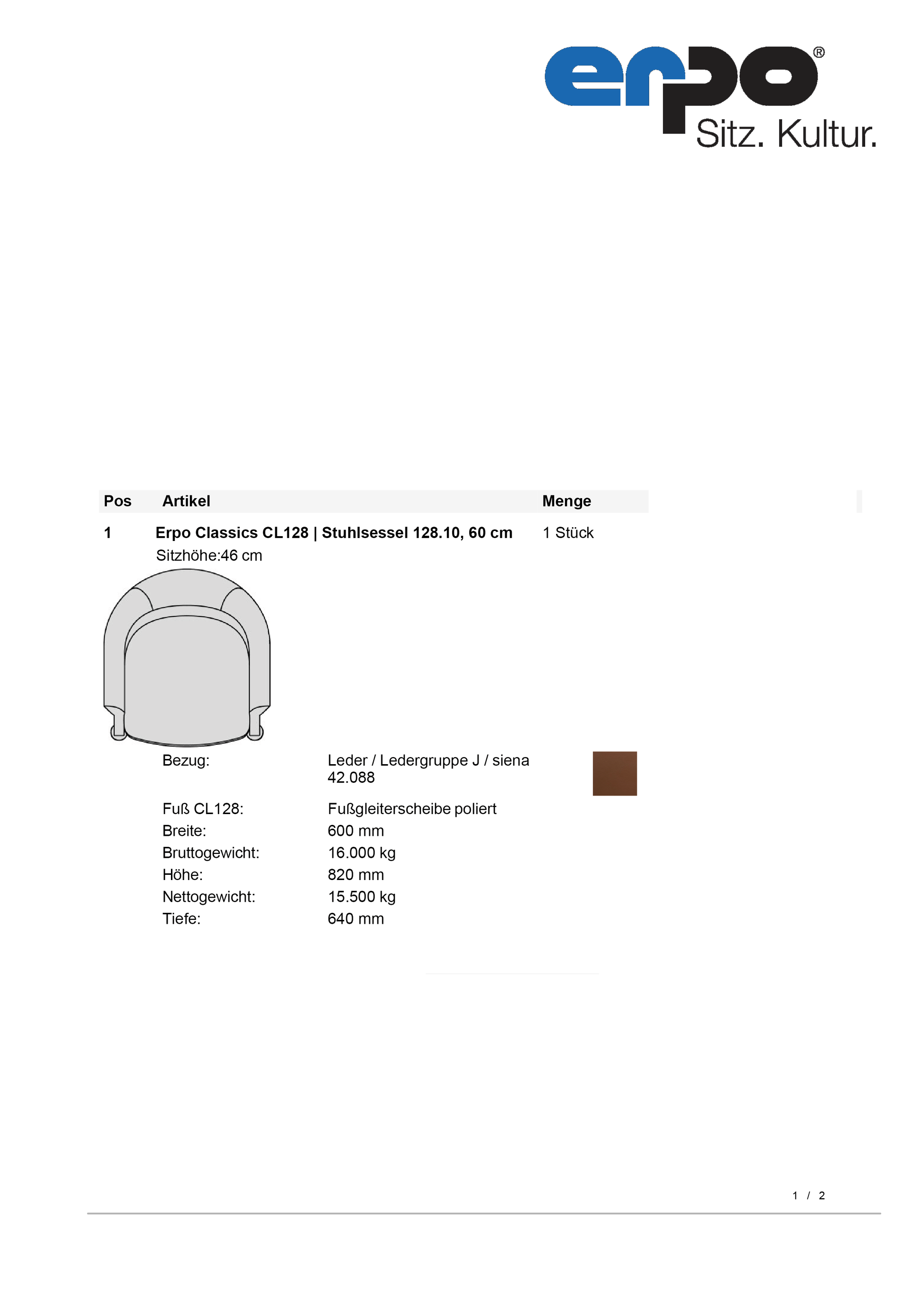 CL128 Stuhlsessel