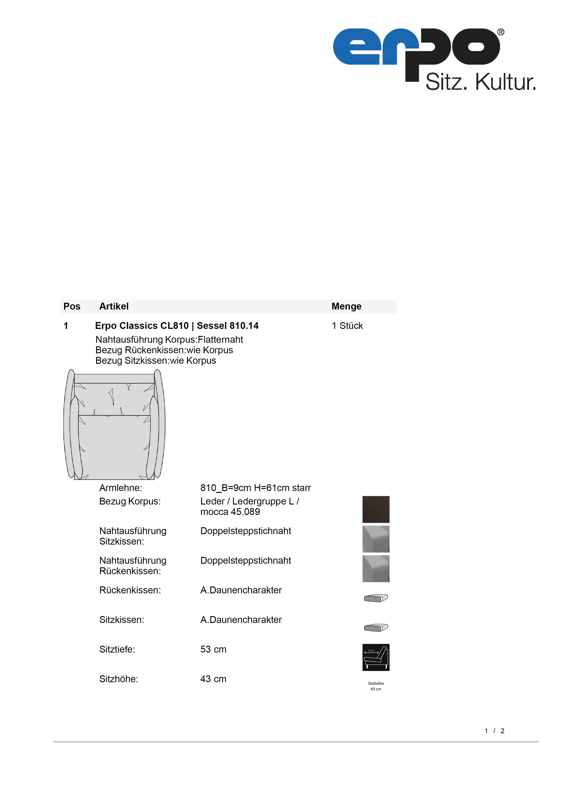 CL810 Sessel