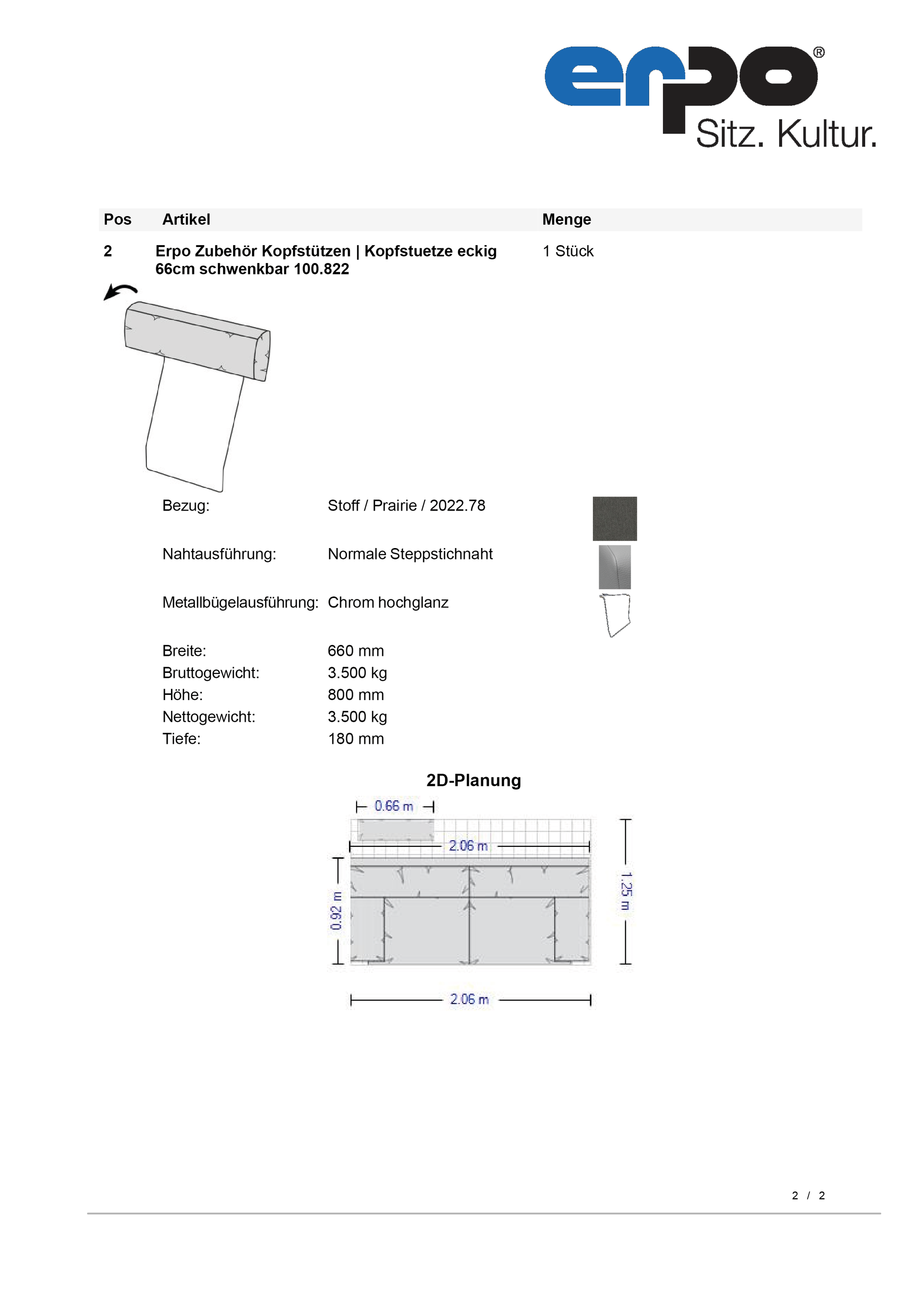 CL650 Einzelsofa mit Kopfstütze