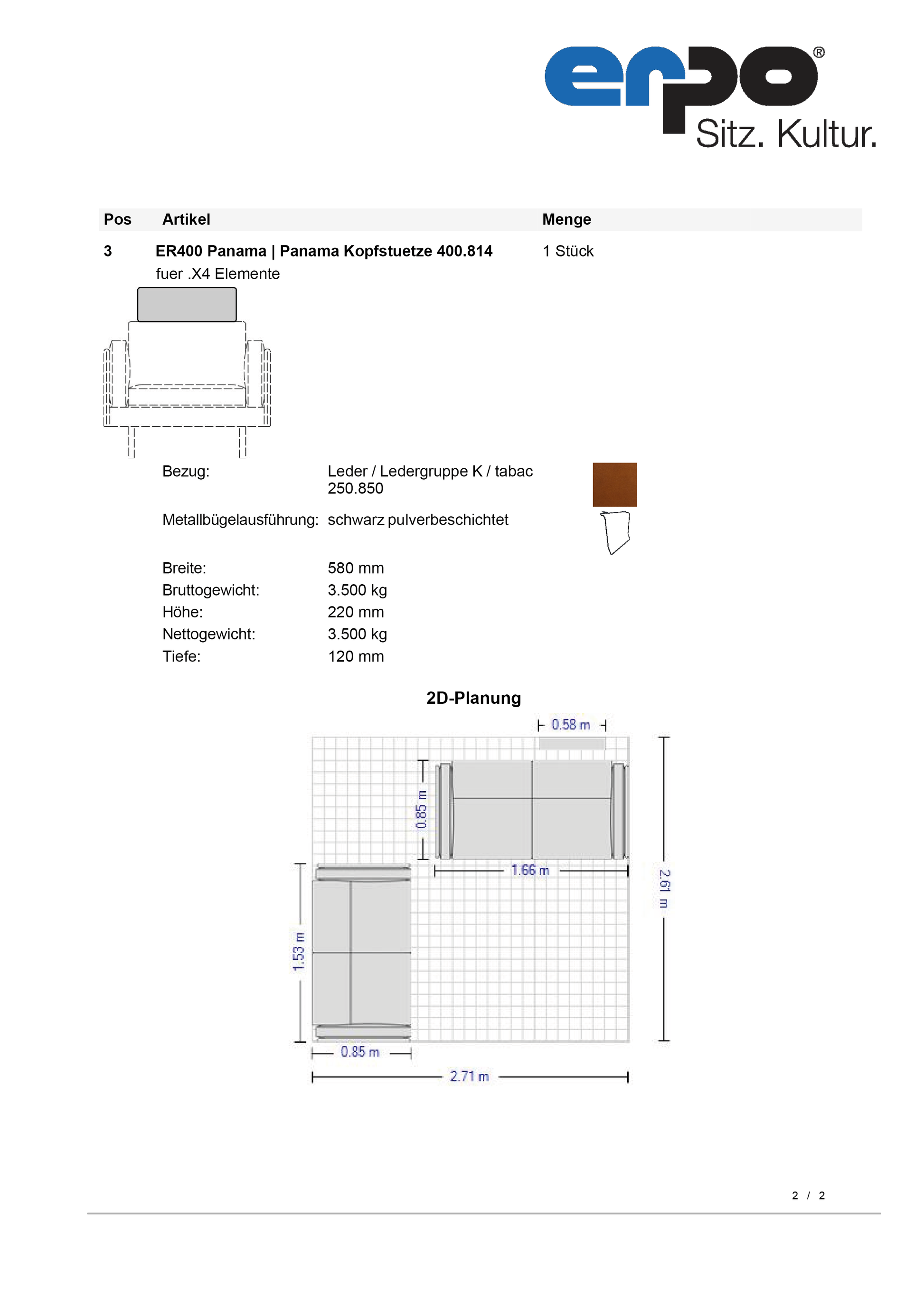ER400 Panama Sofagruppe