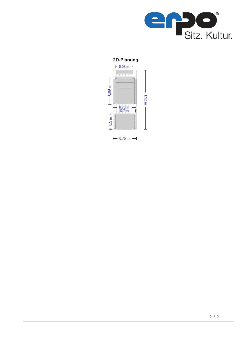 ER175 Varese Sessel mit Kopfstütze und Hocker