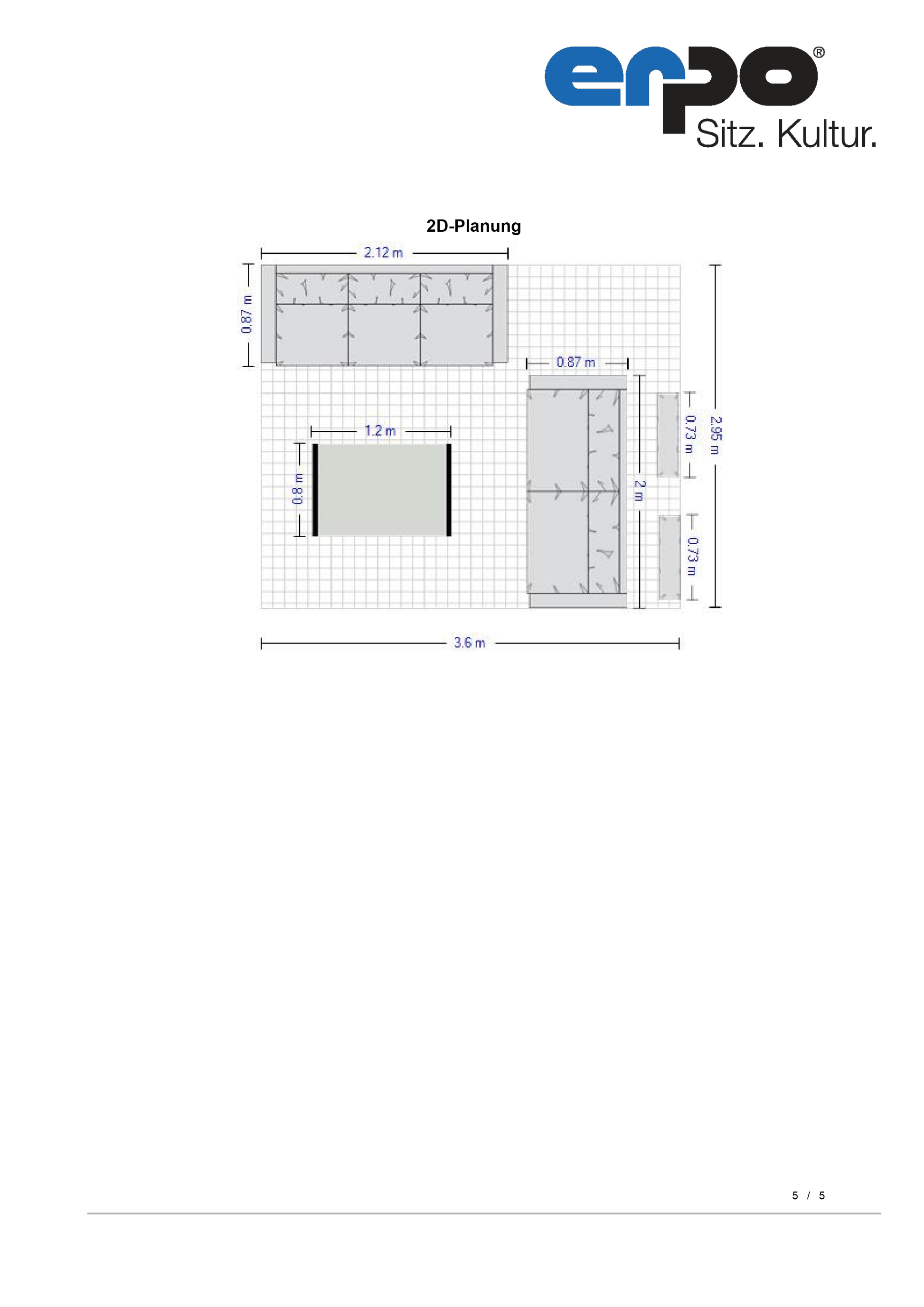 CL500 Sofagruppe mit Glastisch