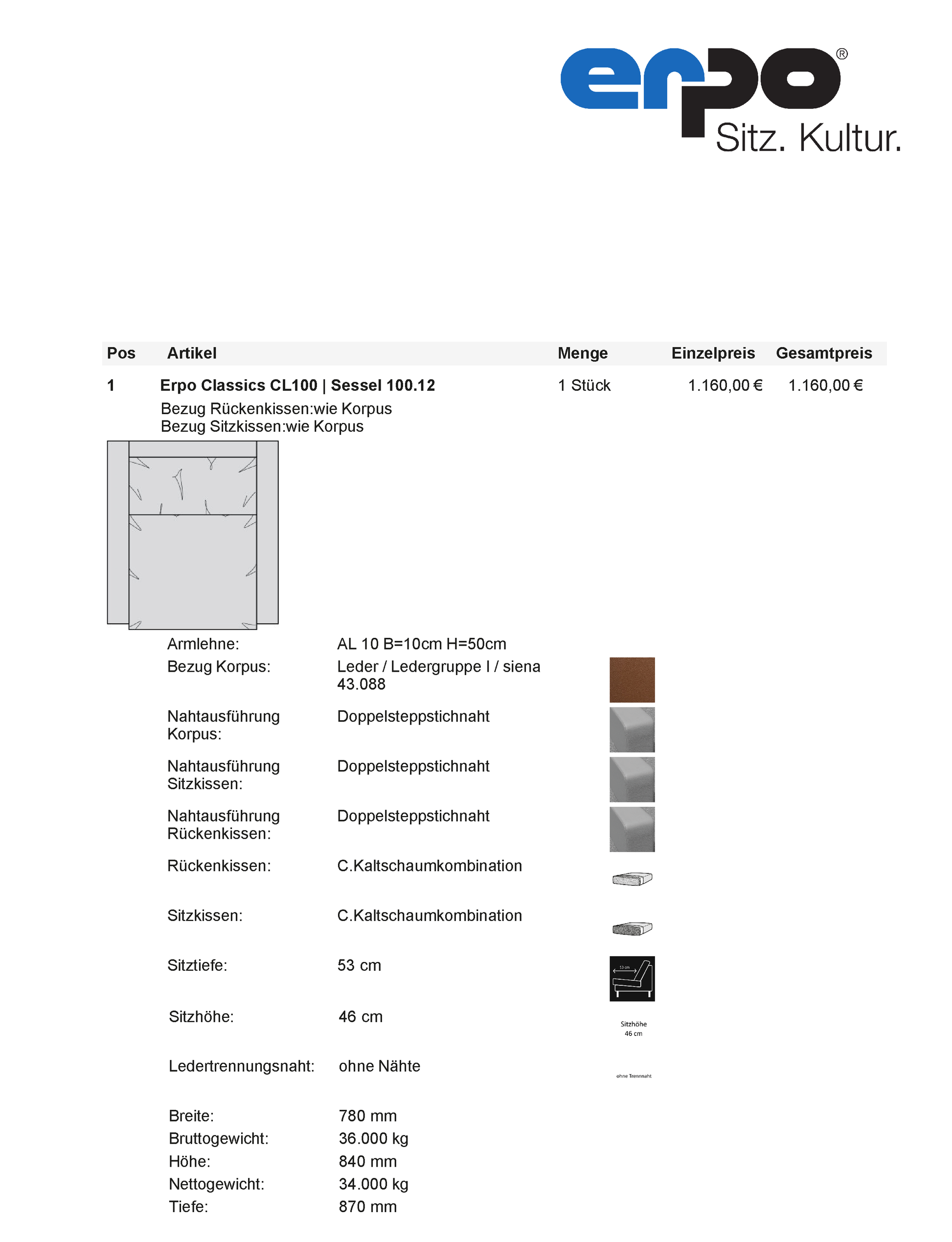 CL100 Sessel