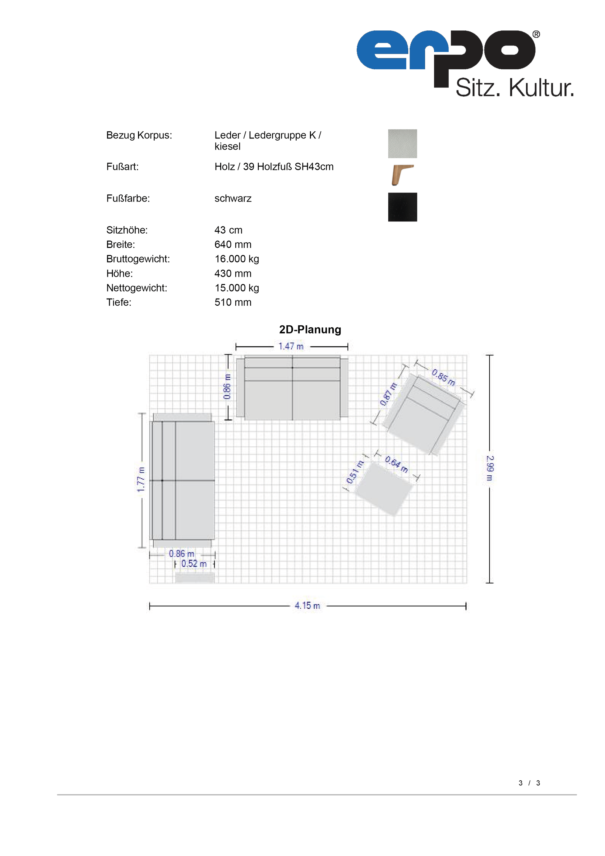ER640 Bilbao Sitzgruppe